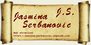 Jasmina Šerbanović vizit kartica